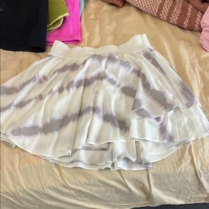 Lululemon Athletica White Court Rival skirt